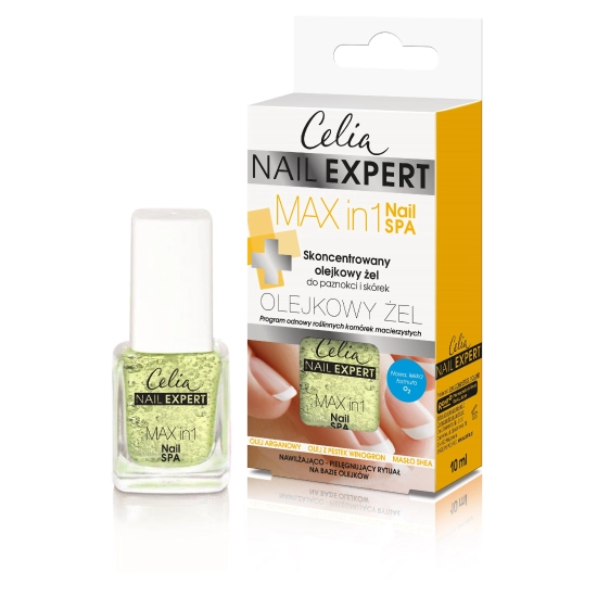 Celia Nail Expert Skoncentrowany olejkowy żel do paznokci i skórek Max in 1 Nail SPA  10ml