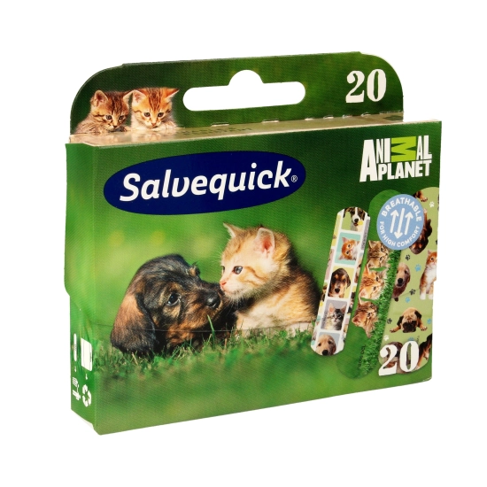 Salveqiuck Plastry Animal Planet dla dzieci  1op-20szt