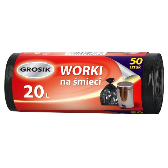 Sarantis Jan Niezbędny Grosik Worki na śmieci 20L  1op-50szt