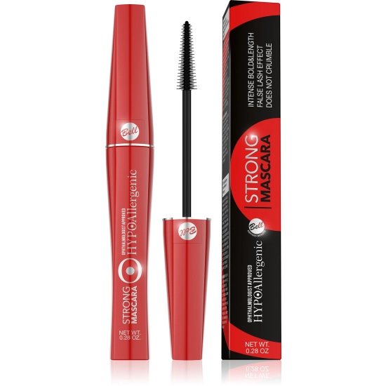 Bell Hypoallergenic Tusz intensywnie podkreślający rzęsy Strong czarny  9g