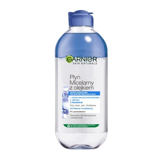 Garnier Skin Naturals Płyn micelarny pielęgnujący dwufazowy z bławatkiem  400ml