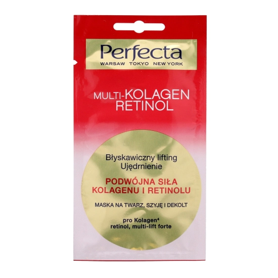 Perfecta Multi-Kolagen Retinol Maska na twarz,szyję i dekolt  8ml