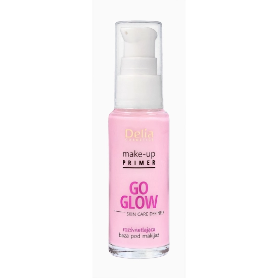 Delia Cosmetics Skin Care Defined Baza pod makijaż Go Glow rozświetlająca  30ml