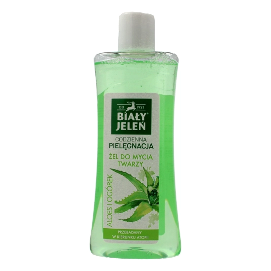 Biały Jeleń Codzienna Pielęgnacja Żel do mycia twarzy Aloes i Ogórek  265ml