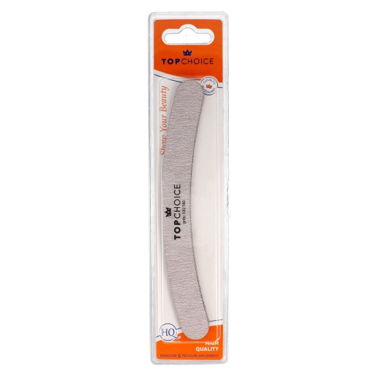 Top Choice Pilnik do paznokci 2-funkcyjny 100/180  banan 18cm  1szt