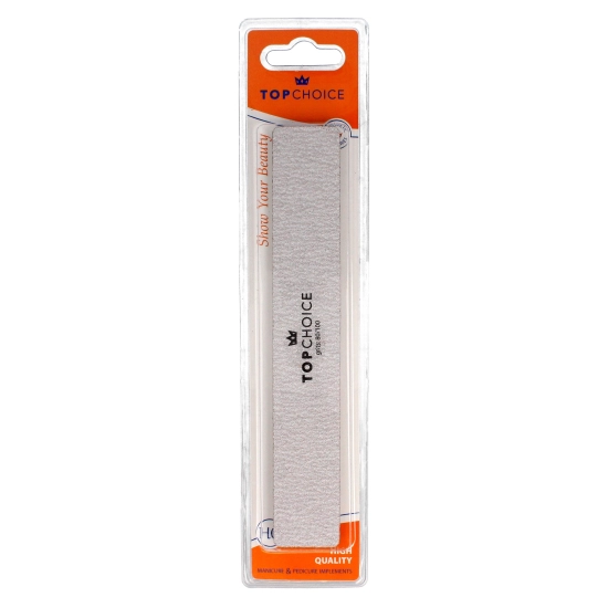 Top Choice Pilnik do paznokci 2-funkcyjny 80/100 prostokątny 18cm  1szt