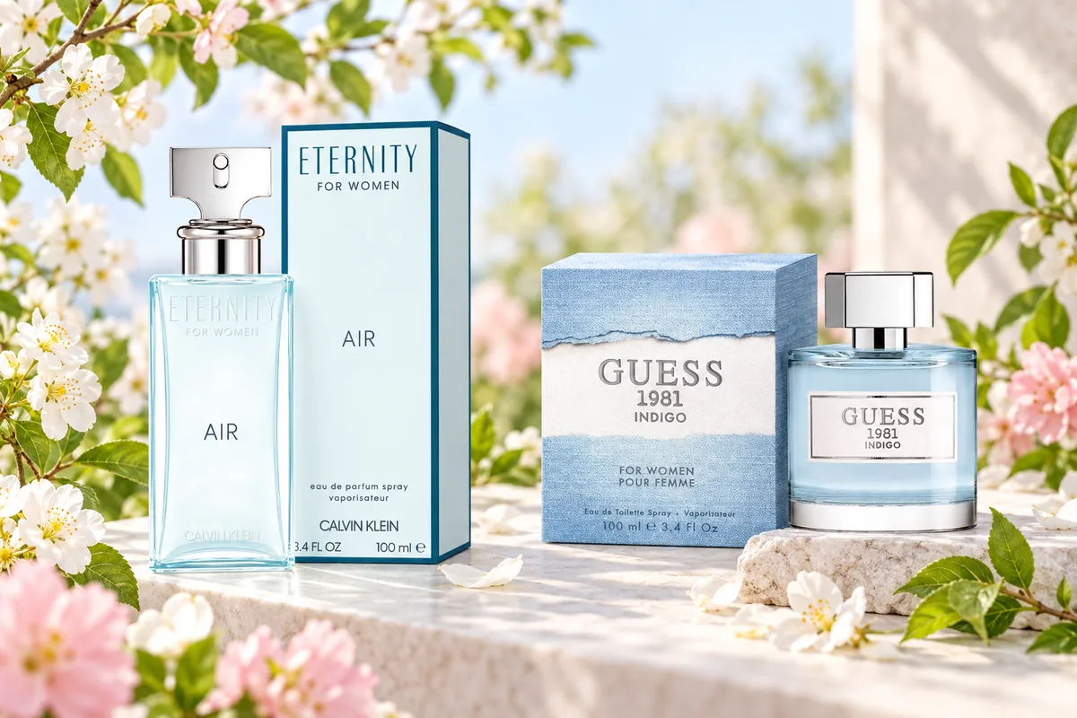 Perfumy na wiosnę – Calvin Klein Eternity Air i Guess 1981 Indigo